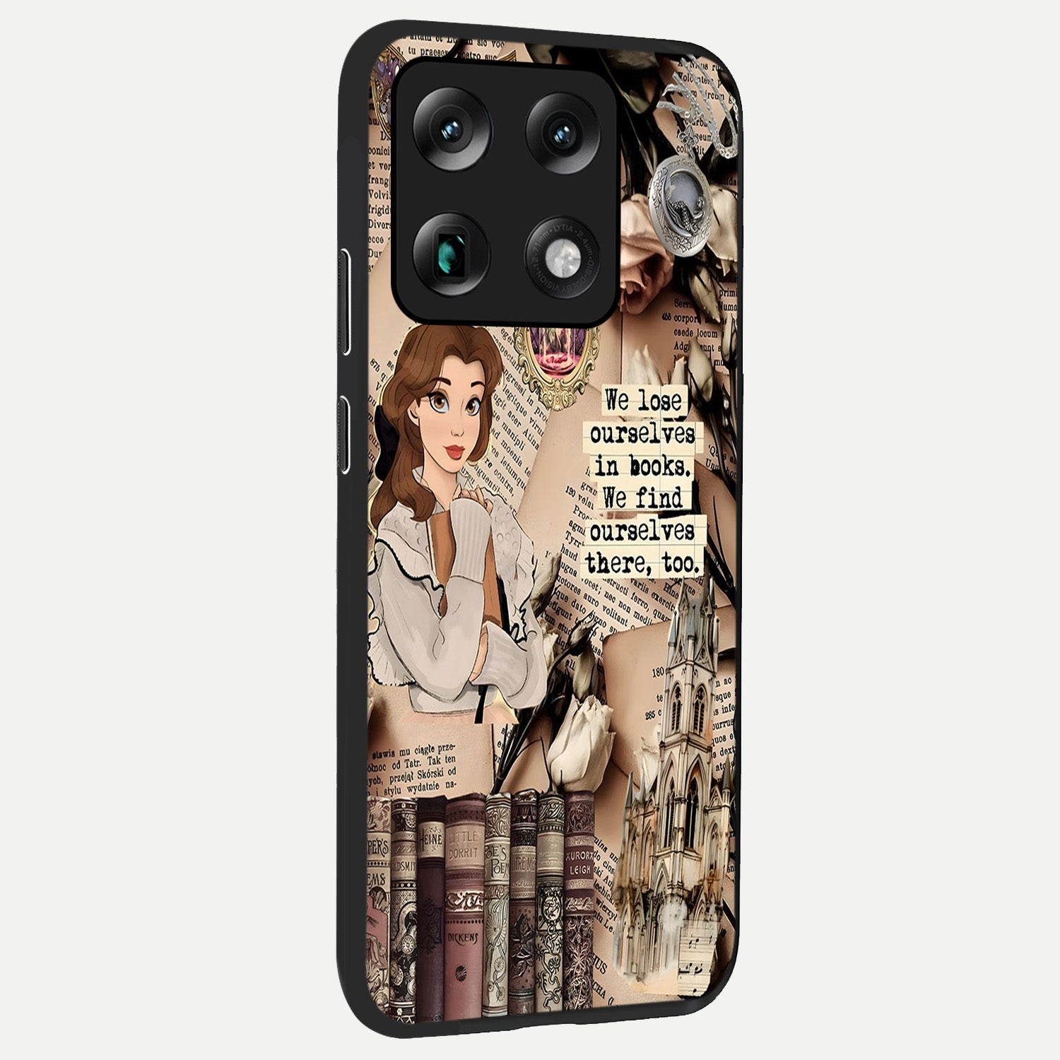  Bookish Dream World back cover For Moto Signature slim fit glass case with vibrant aesthetic design