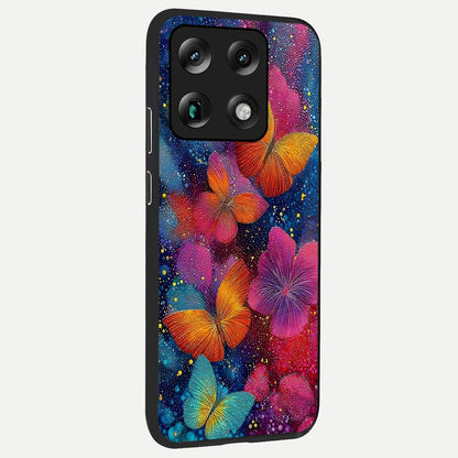  Butterfly Dream Mist back cover For Moto Signature slim fit glass case with vibrant aesthetic design