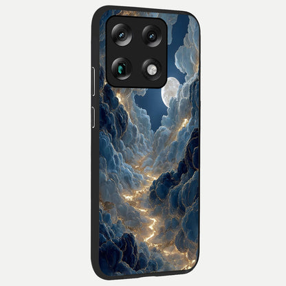  Celestial Cloud Road back cover For Moto Signature slim fit glass case with vibrant aesthetic design
