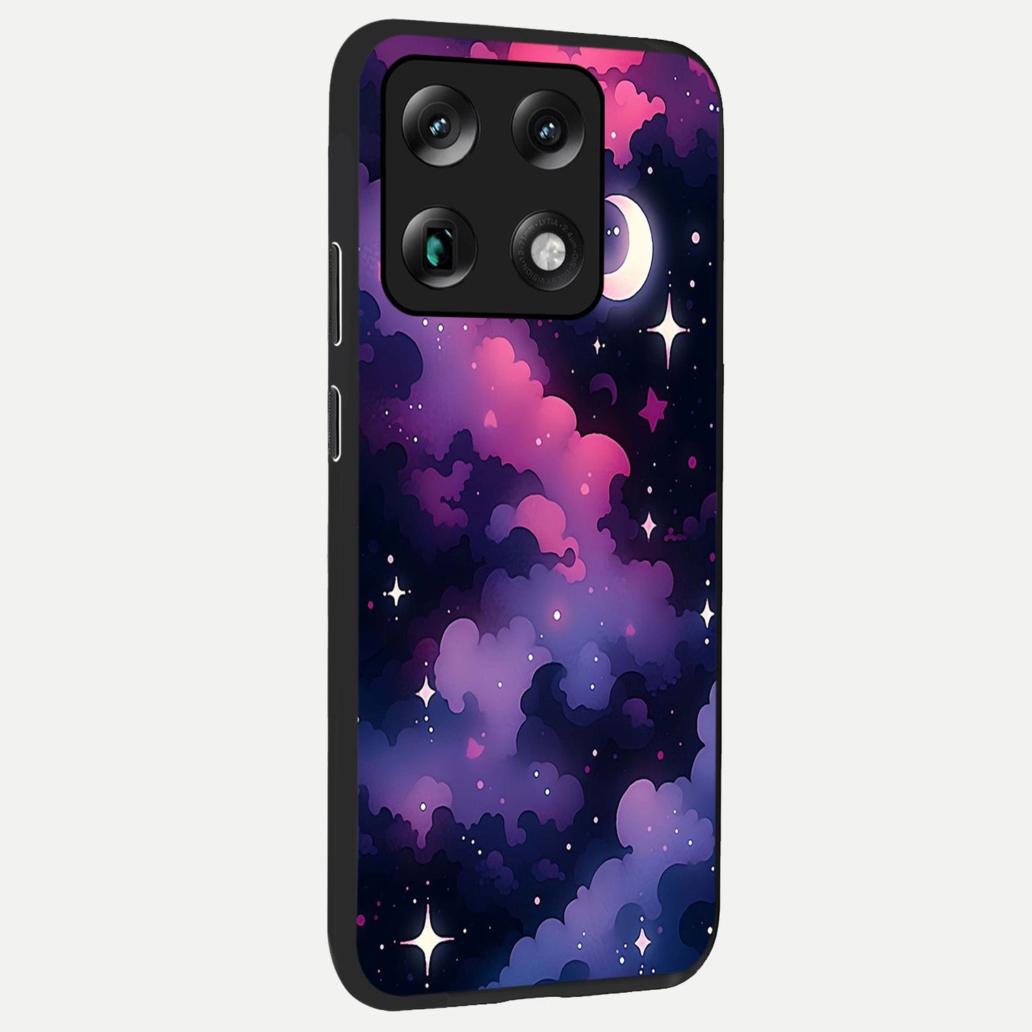 Celestial Moon Magic back cover For Moto Signature slim fit glass case with vibrant aesthetic design