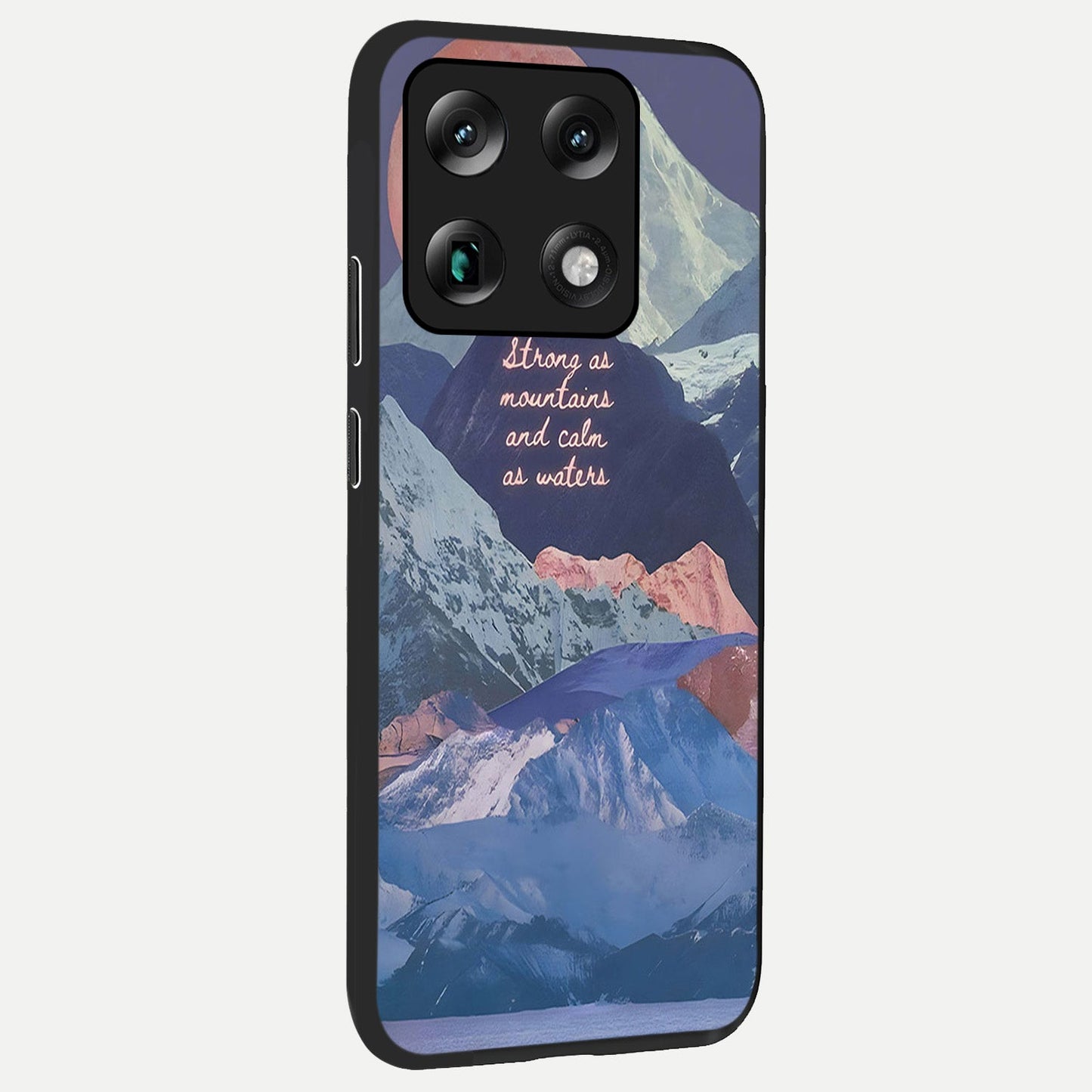  Celestial Mountain Calm back cover For Moto Signature slim fit glass case with vibrant aesthetic design
