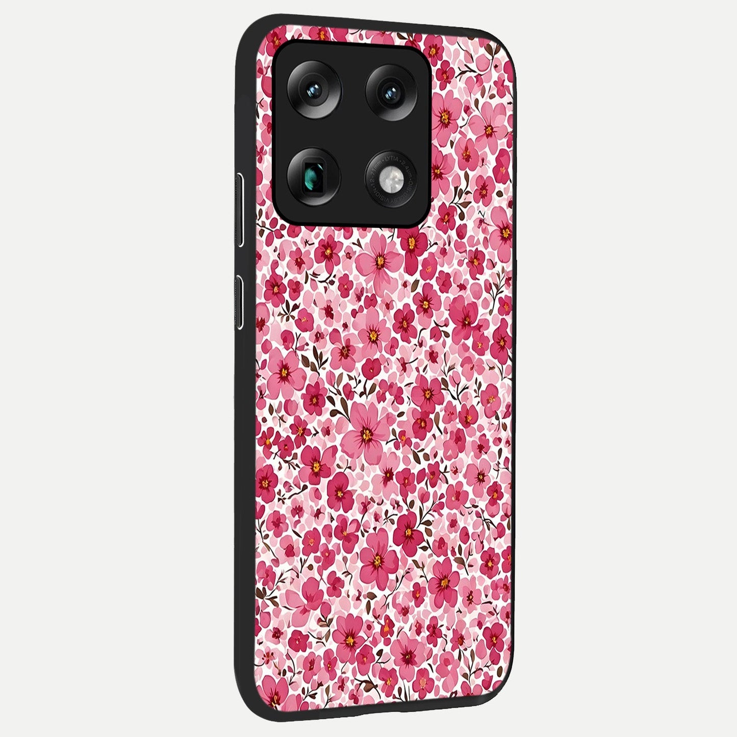  Cherry Blossom Charm back cover For Moto Signature slim fit glass case with vibrant aesthetic design