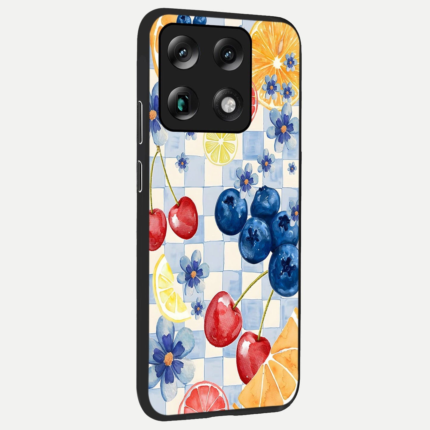  Citrus Bloom Joy back cover For Moto Signature slim fit glass case with vibrant aesthetic design