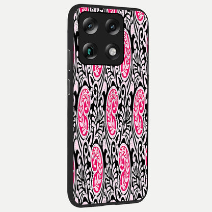  Crimson Paisley Charm back cover For Moto Signature slim fit glass case with vibrant aesthetic design