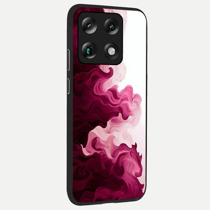  Crimson Wave Flow back cover For Moto Signature slim fit glass case with vibrant aesthetic design