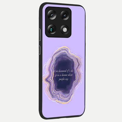  Damned People Quote back cover For Moto Signature slim fit glass case with vibrant aesthetic design