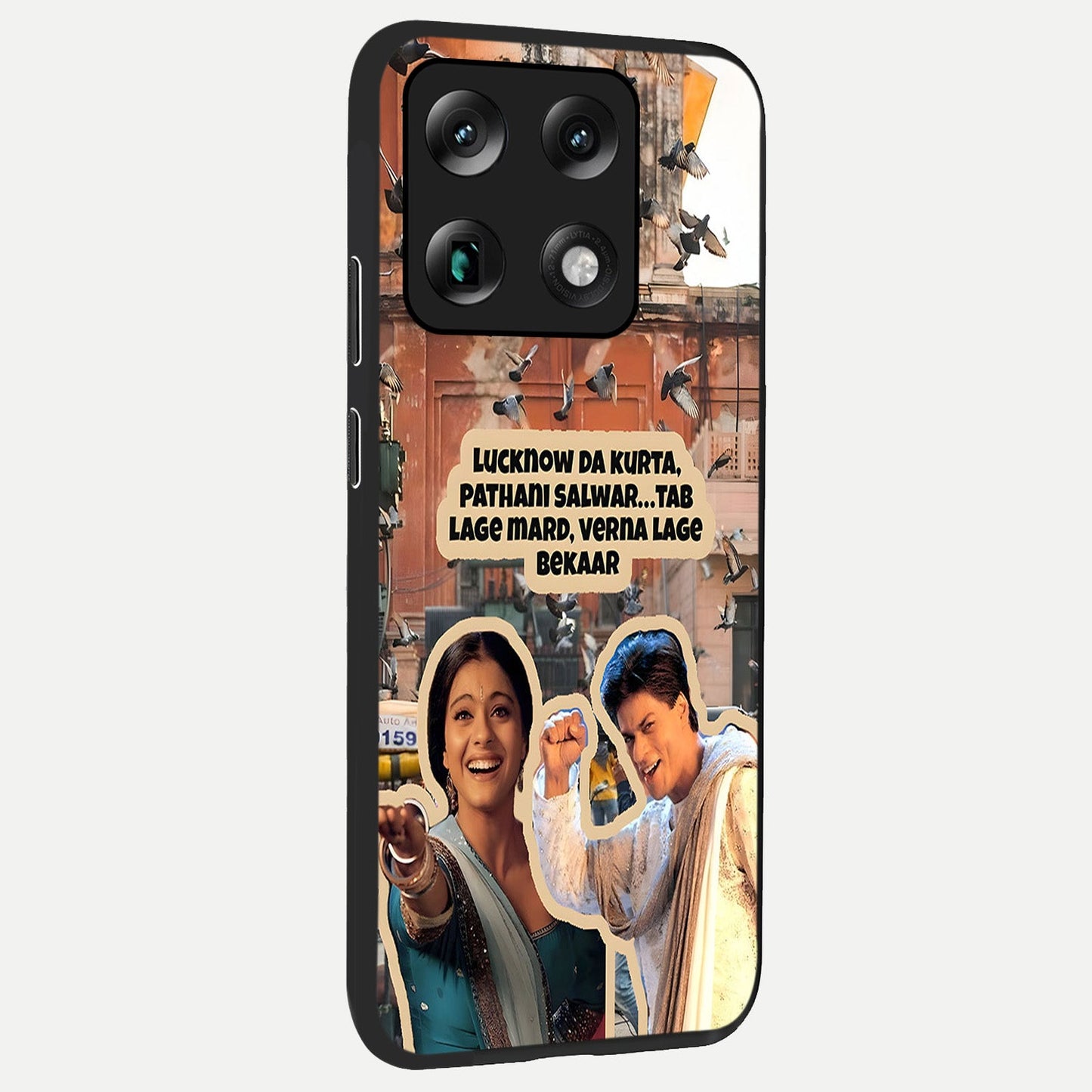  Desi Retro Vibes back cover For Moto Signature slim fit glass case with vibrant aesthetic design