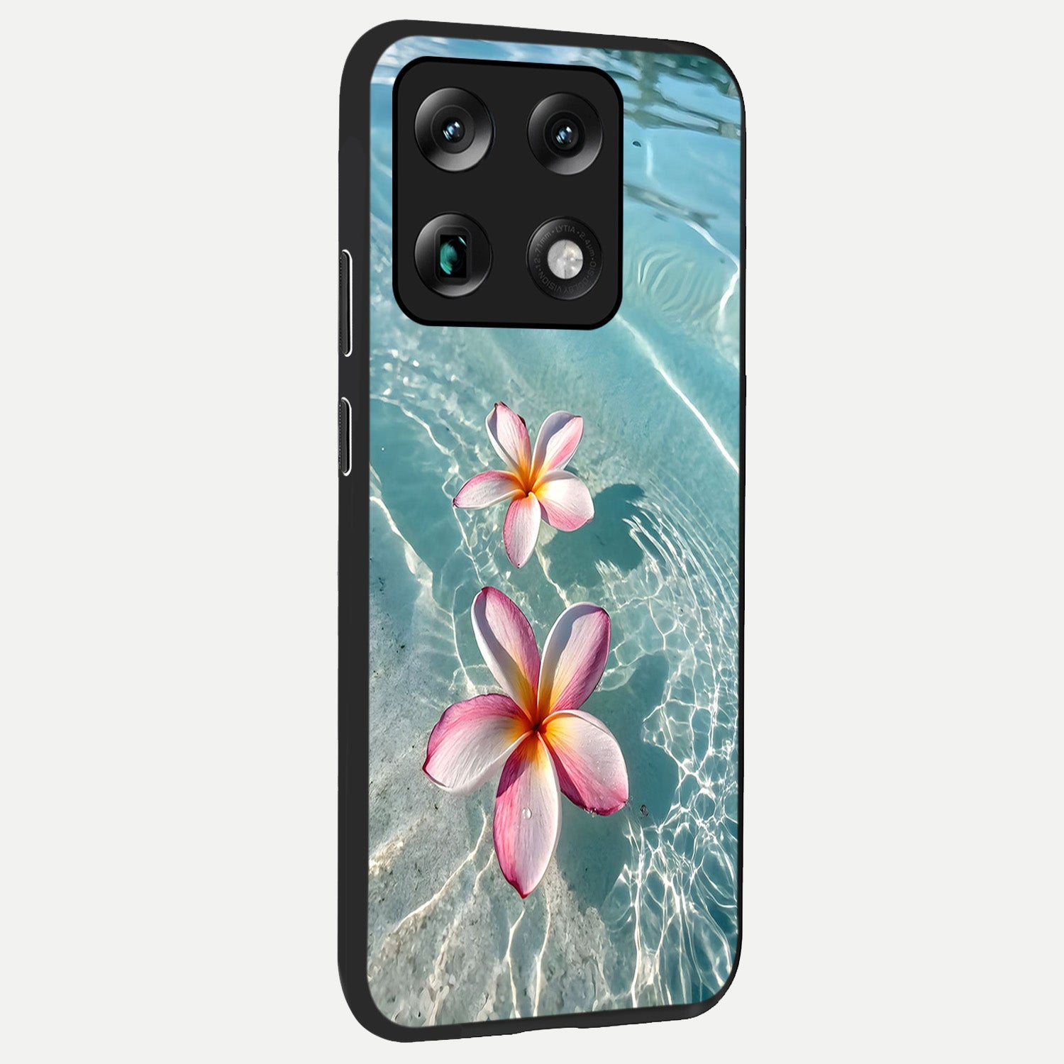  Floating Bloom Bliss back cover For Moto Signature slim fit glass case with vibrant aesthetic design