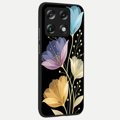  Flower Bloom Glow back cover For Moto Signature slim fit glass case with vibrant aesthetic design