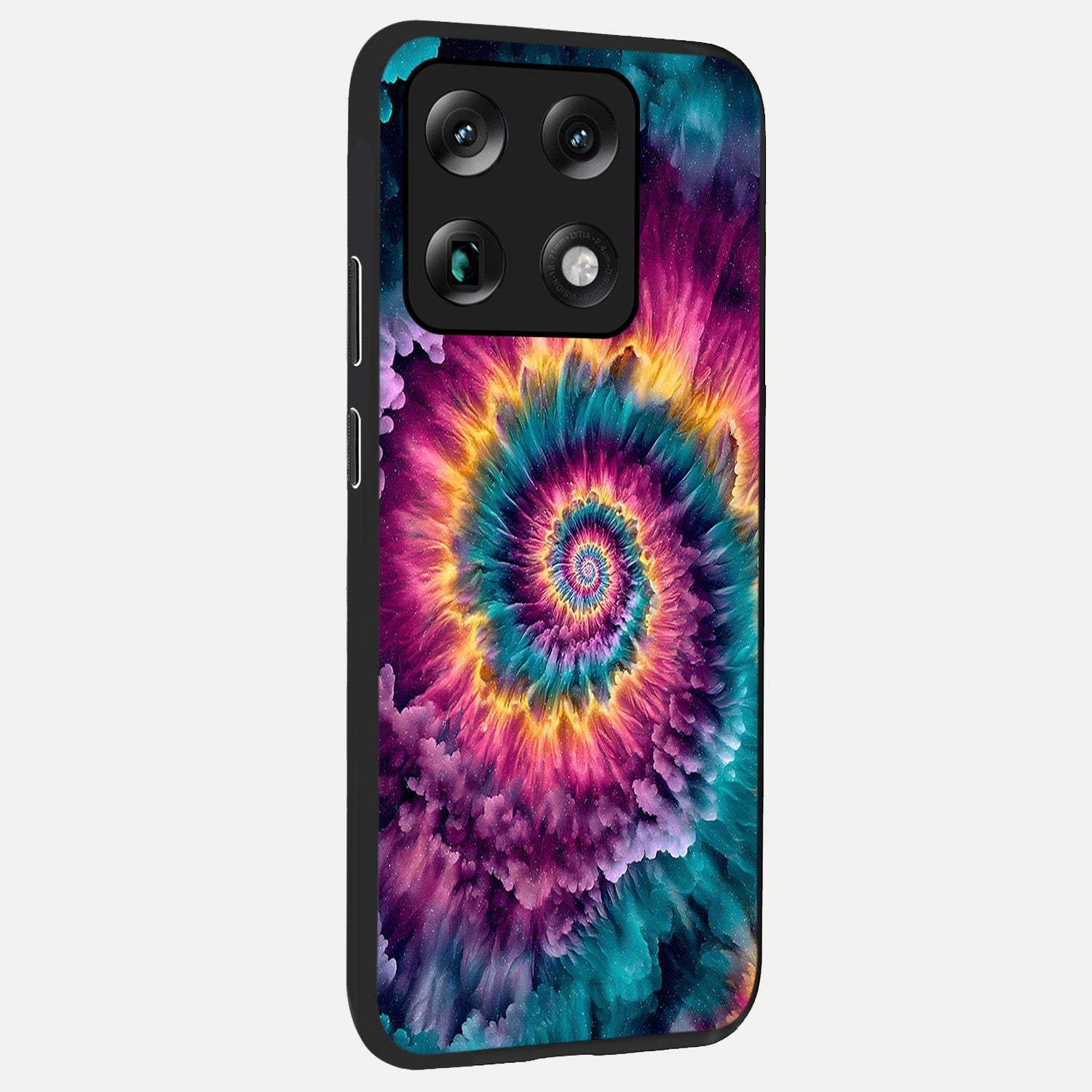  Galactic Spiral Burst back cover For Moto Signature slim fit glass case with vibrant aesthetic design
