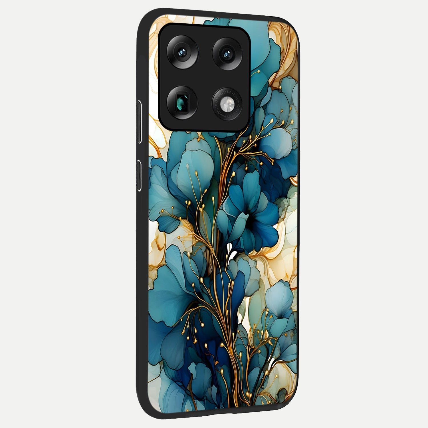  Golden Bloom Symphony back cover For Moto Signature slim fit glass case with vibrant aesthetic design