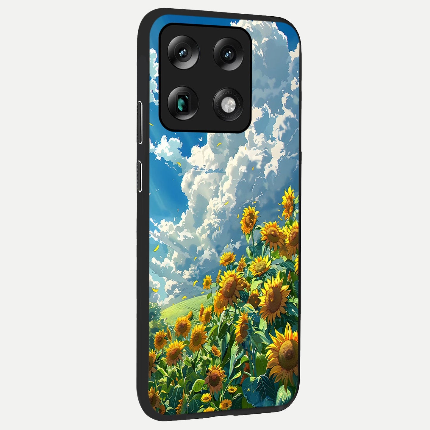  Golden Sun Glory back cover For Moto Signature slim fit glass case with vibrant aesthetic design