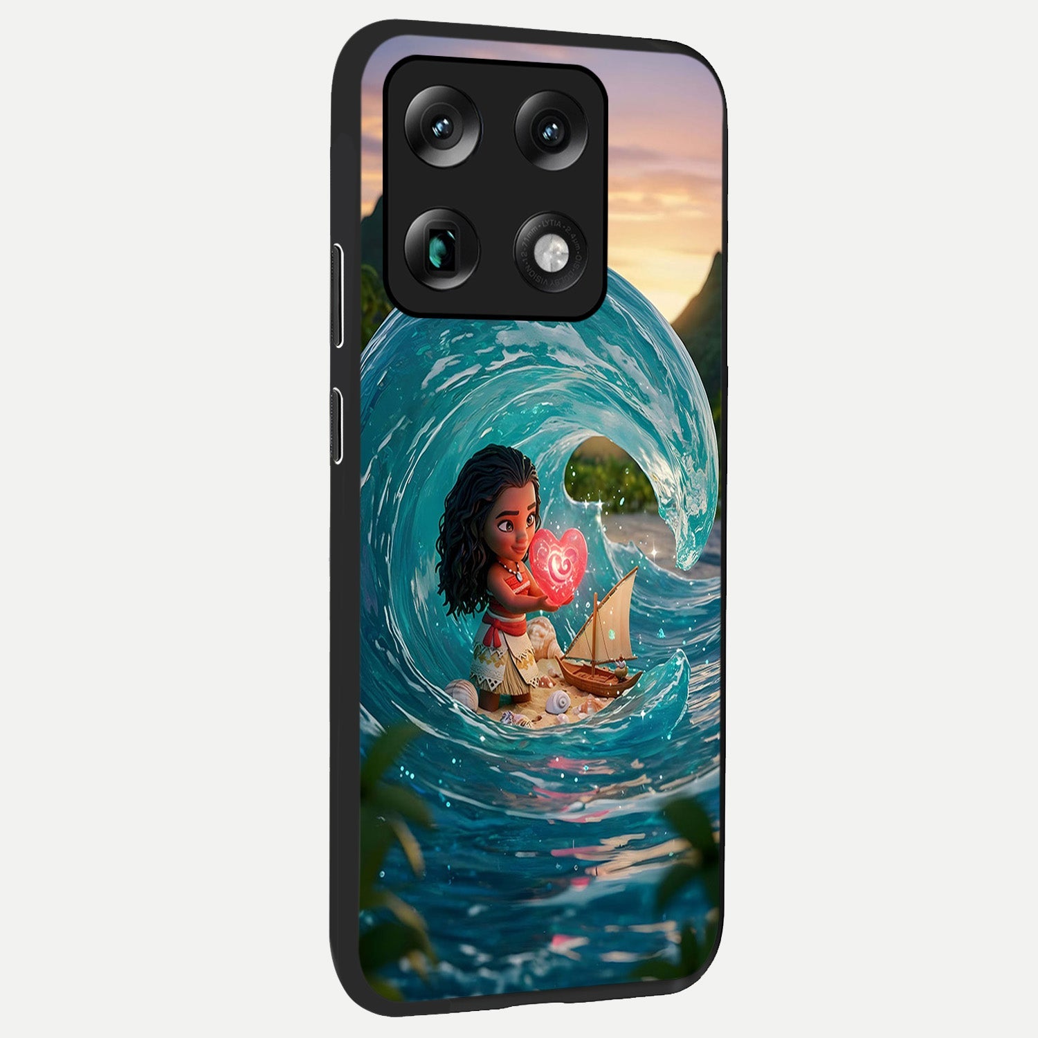  Heart of Ocean back cover For Moto Signature slim fit glass case with vibrant aesthetic design