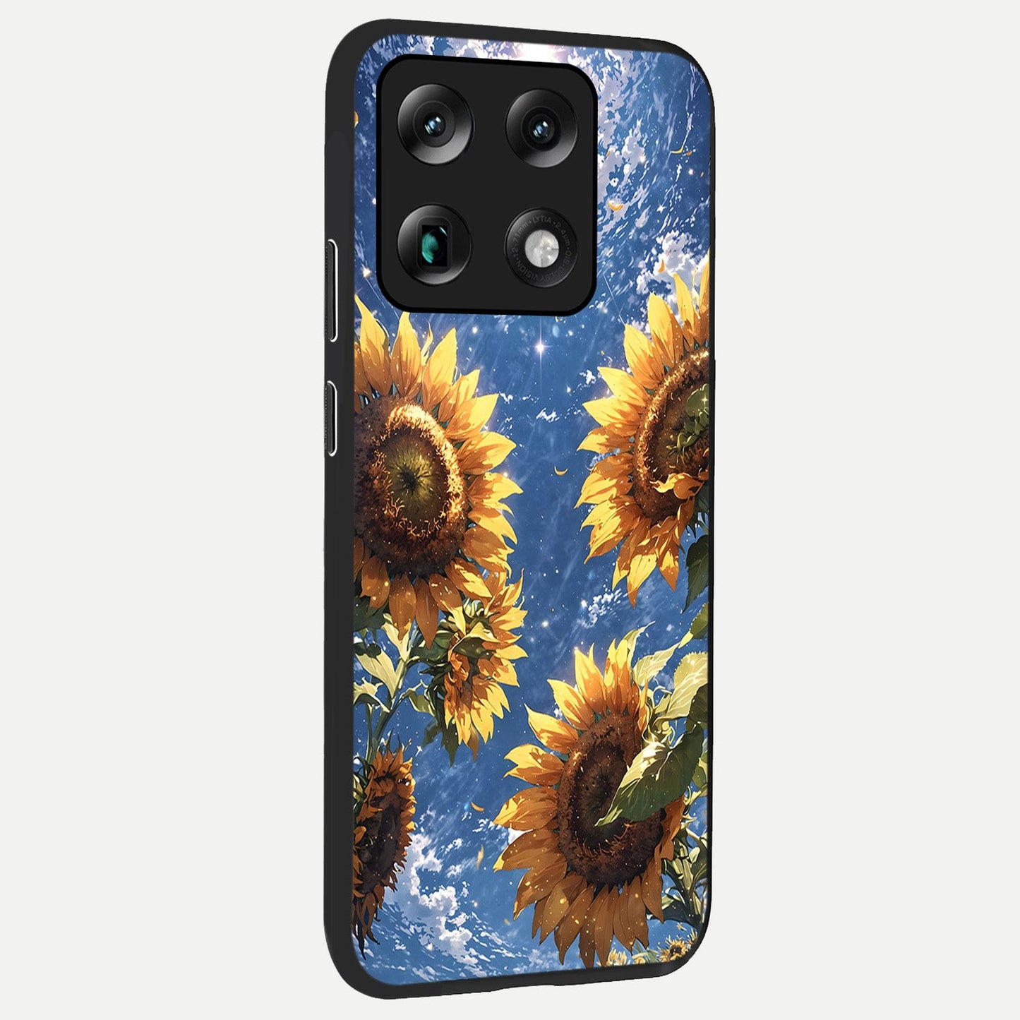  Heavenly Sunflower Rise back cover For Moto Signature slim fit glass case with vibrant aesthetic design