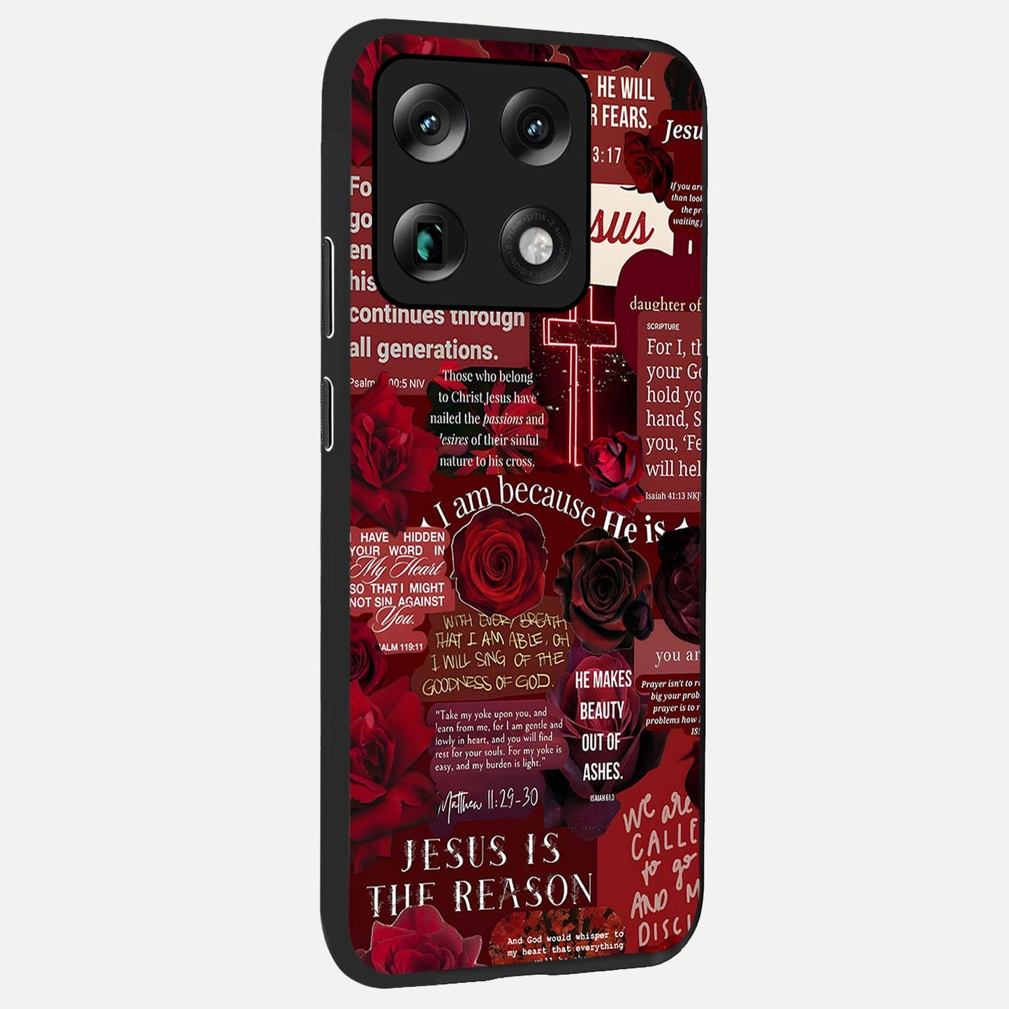  Jesus Love Heals back cover For Moto Signature slim fit glass case with vibrant aesthetic design