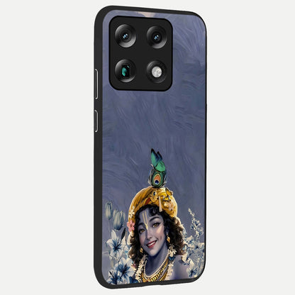  Lord Krishna back cover For Moto Signature slim fit glass case with vibrant aesthetic design
