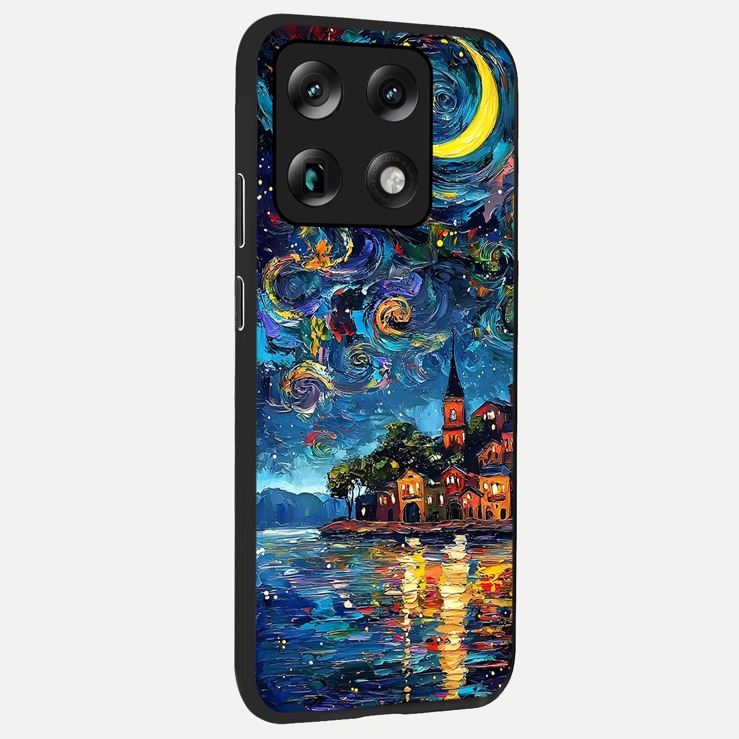  Moonlight Harbor Glow back cover For Moto Signature slim fit glass case with vibrant aesthetic design