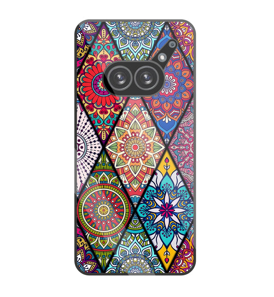 Mandala Patterns Colourful glass Case For Nothing Phone 2A