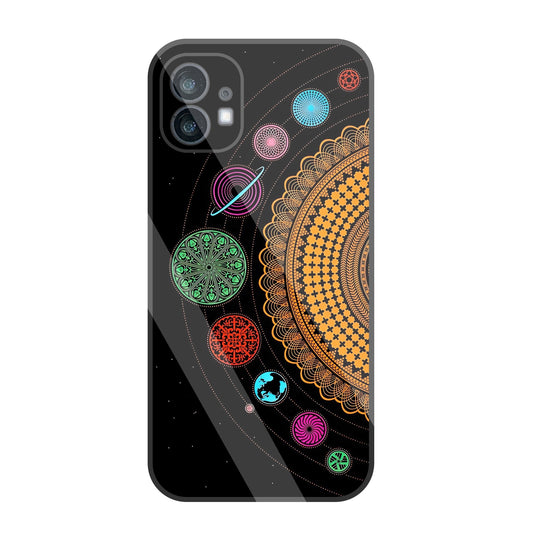Mandala Patterns Universe Glass Case For Nothing Phone 1