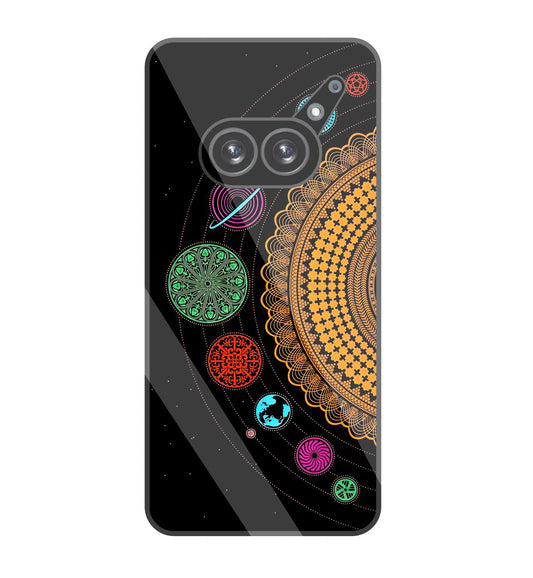 Mandala Patterns Universe glass Case For Nothing Phone 2A