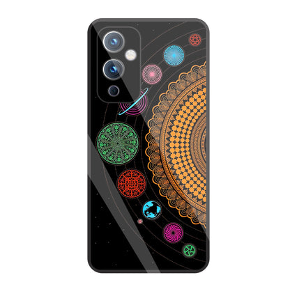 Mandala Patterns Universe Glass Case For OnePlus 9