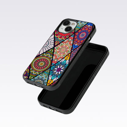 Mandala Patterns Colourful Glass Case For OnePlus 9
