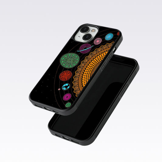 Mandala Patterns Universe Glass Case For Nothing Phone 1