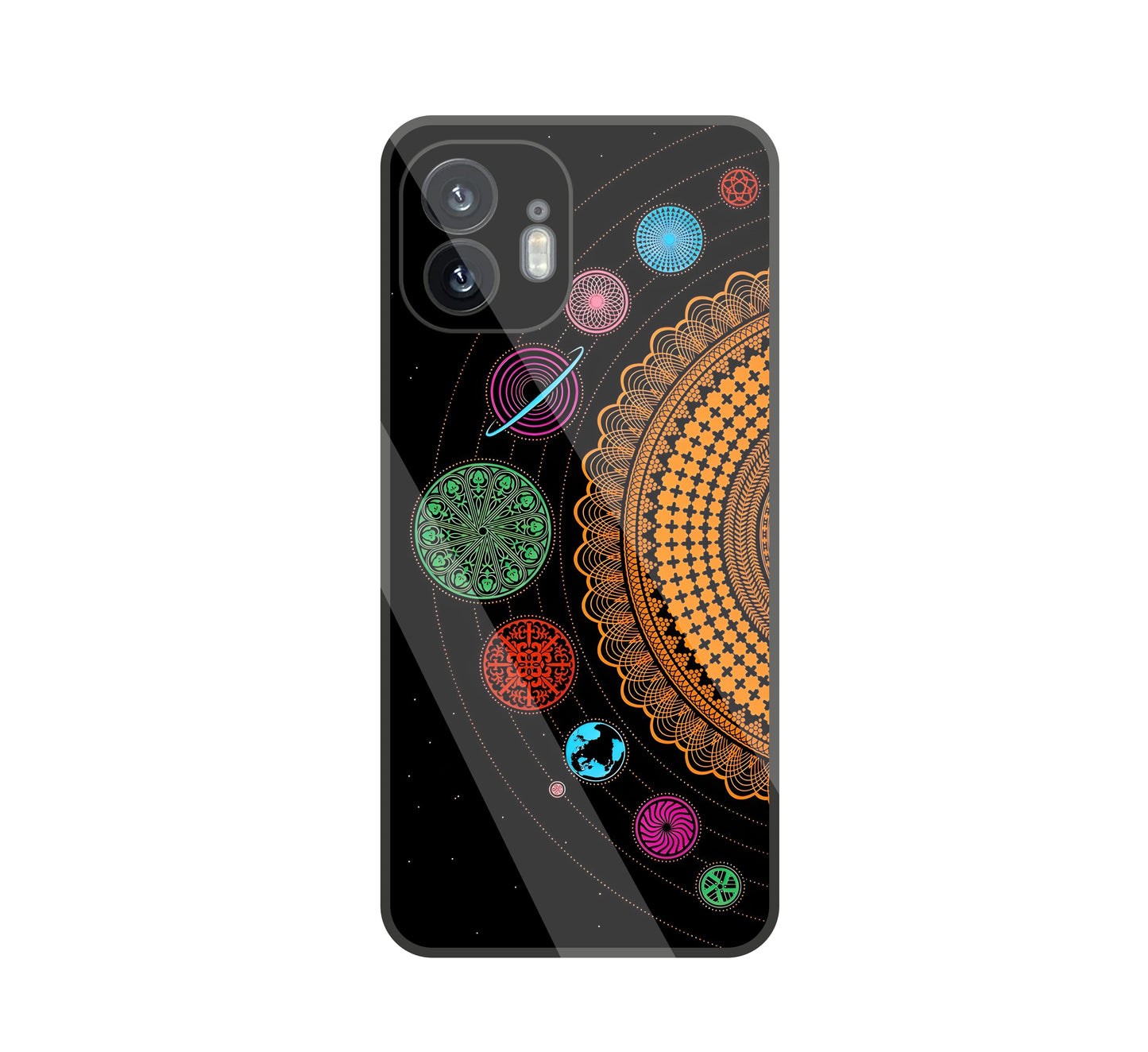 Mandala Patterns Universe glass Case For Nothing Phone 2