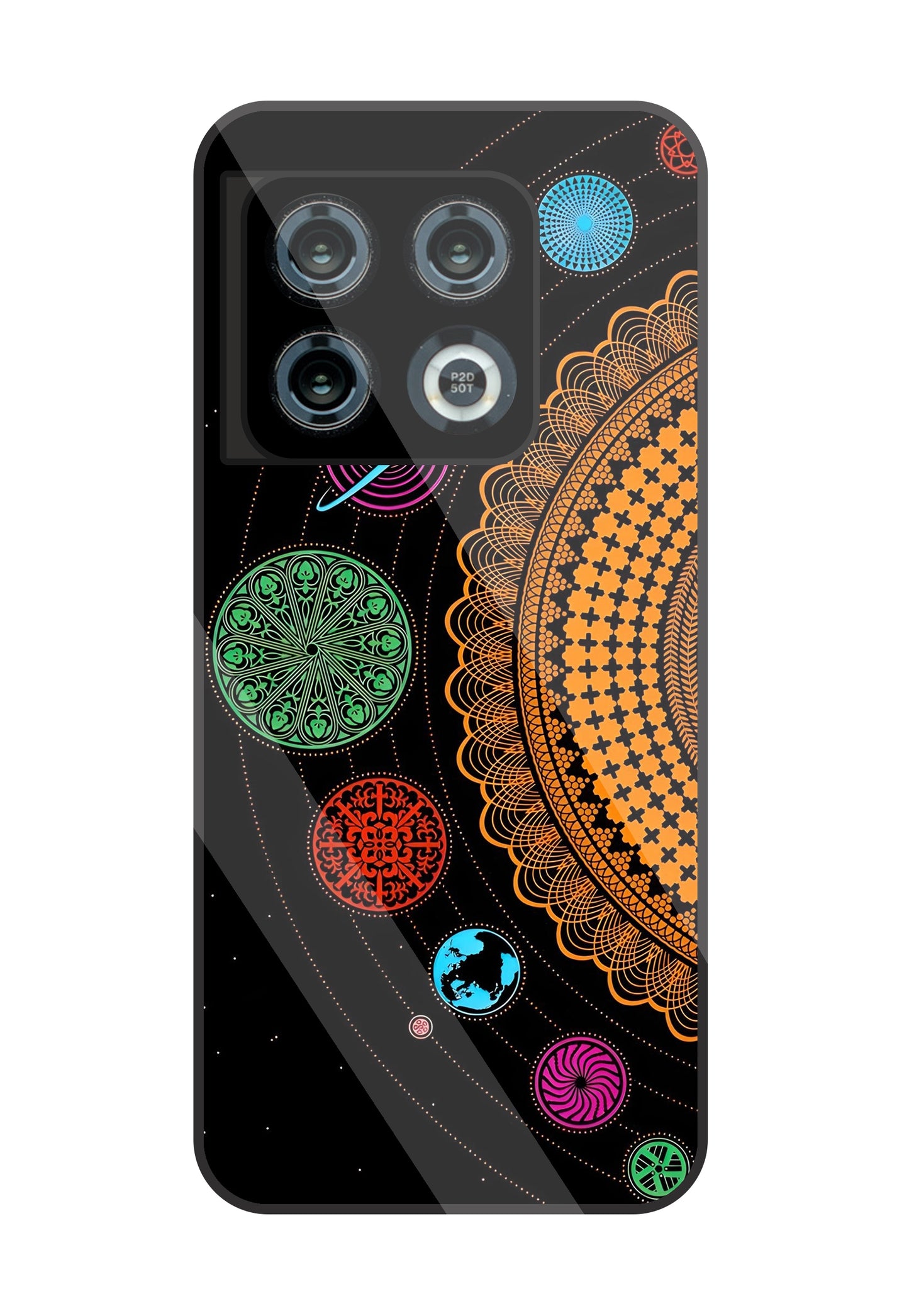 Mandala Patterns Universe Glass Case For OnePlus 10 Pro
