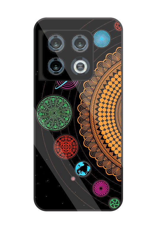 Mandala Patterns Universe Glass Case For OnePlus 10 Pro