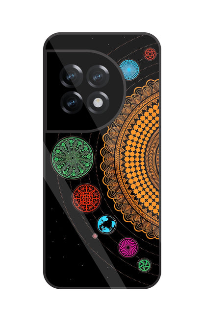 Mandala Patterns Universe Glass Case For OnePlus 11R