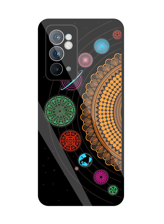 Mandala Patterns Universe Glass Case For OnePlus 9RT