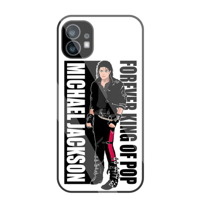 Michael Jackson King Of Pop Glass Case For Nothing Phone 1
