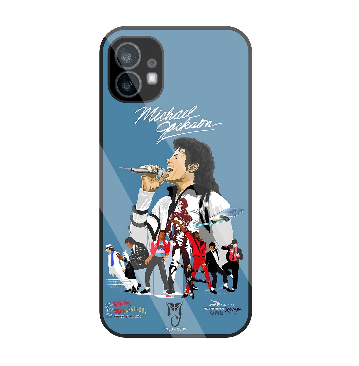 Michael Jackson Mashup Glass Case For Nothing Phone 1