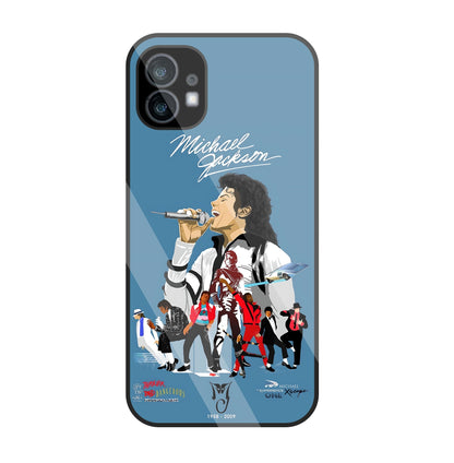 Michael Jackson Mashup Glass Case For Nothing Phone 1