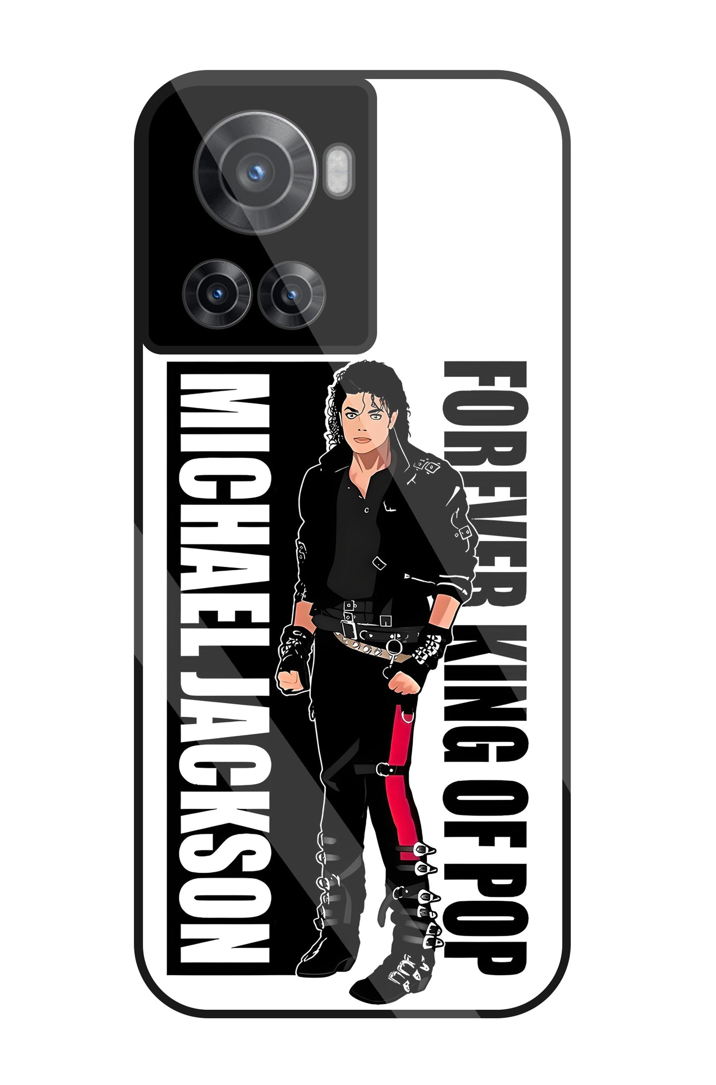 Michael Jackson King Of Pop Glass Case For OnePlus 10R