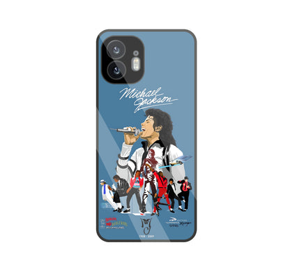 Michael Jackson Mashup glass Case For Nothing Phone 2