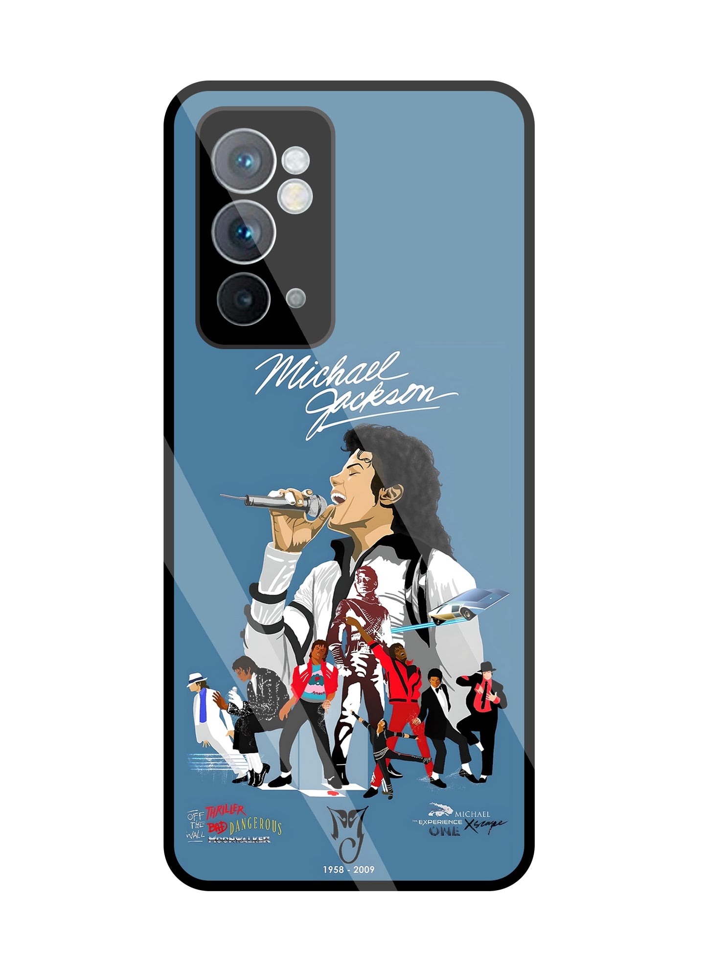 Michael Jackson Mashup Glass Case For OnePlus 9RT