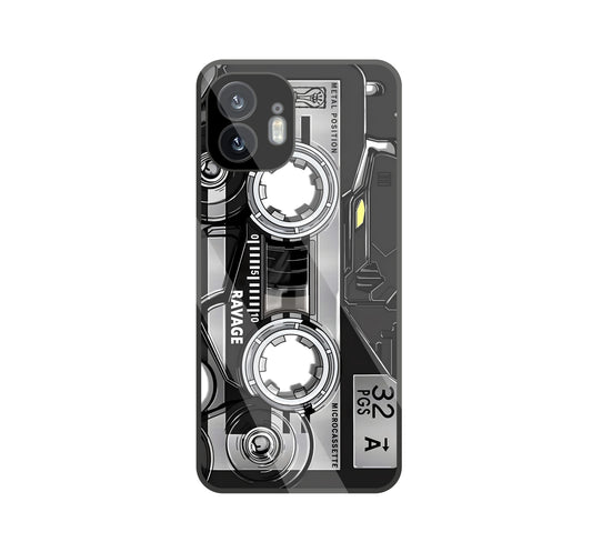 Microcassette glass Case For Nothing Phone 2