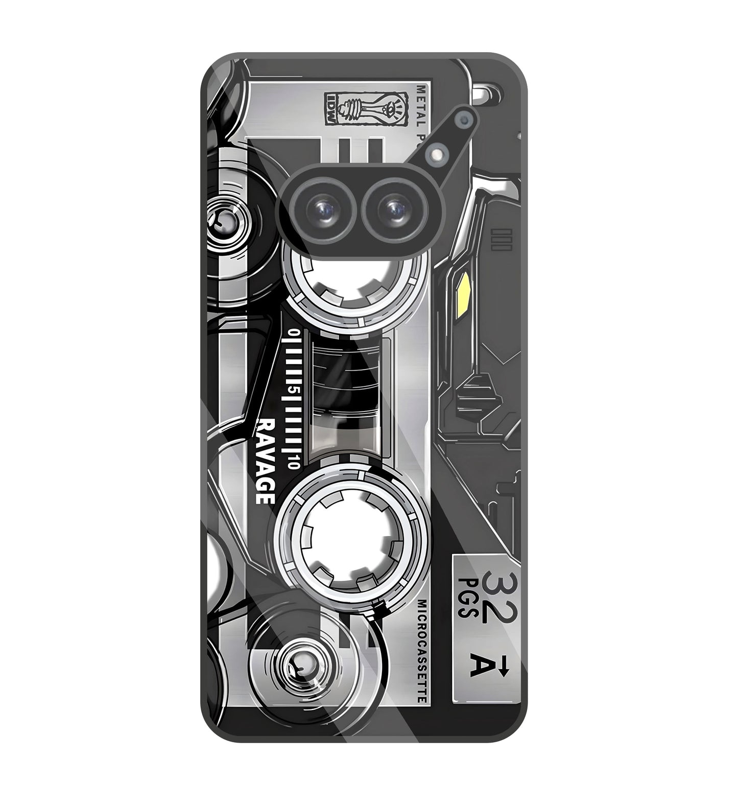 Microcassette glass Case For Nothing Phone 2A