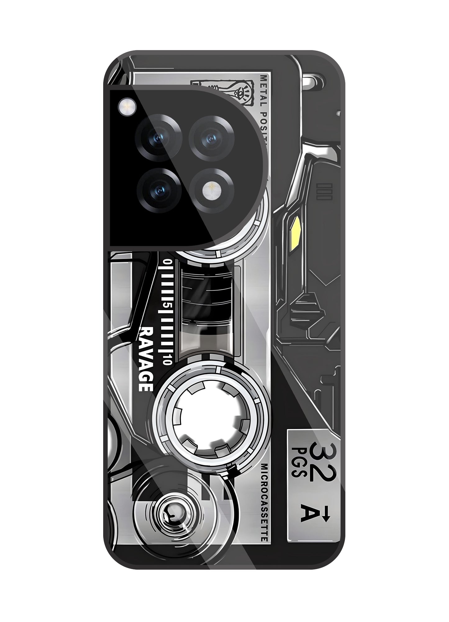 Microcassette Glass Case For OnePlus 12R