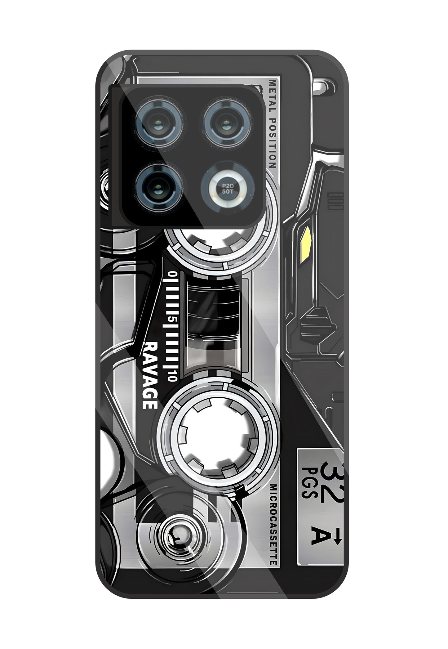 Microcassette Glass Case For OnePlus 10 Pro