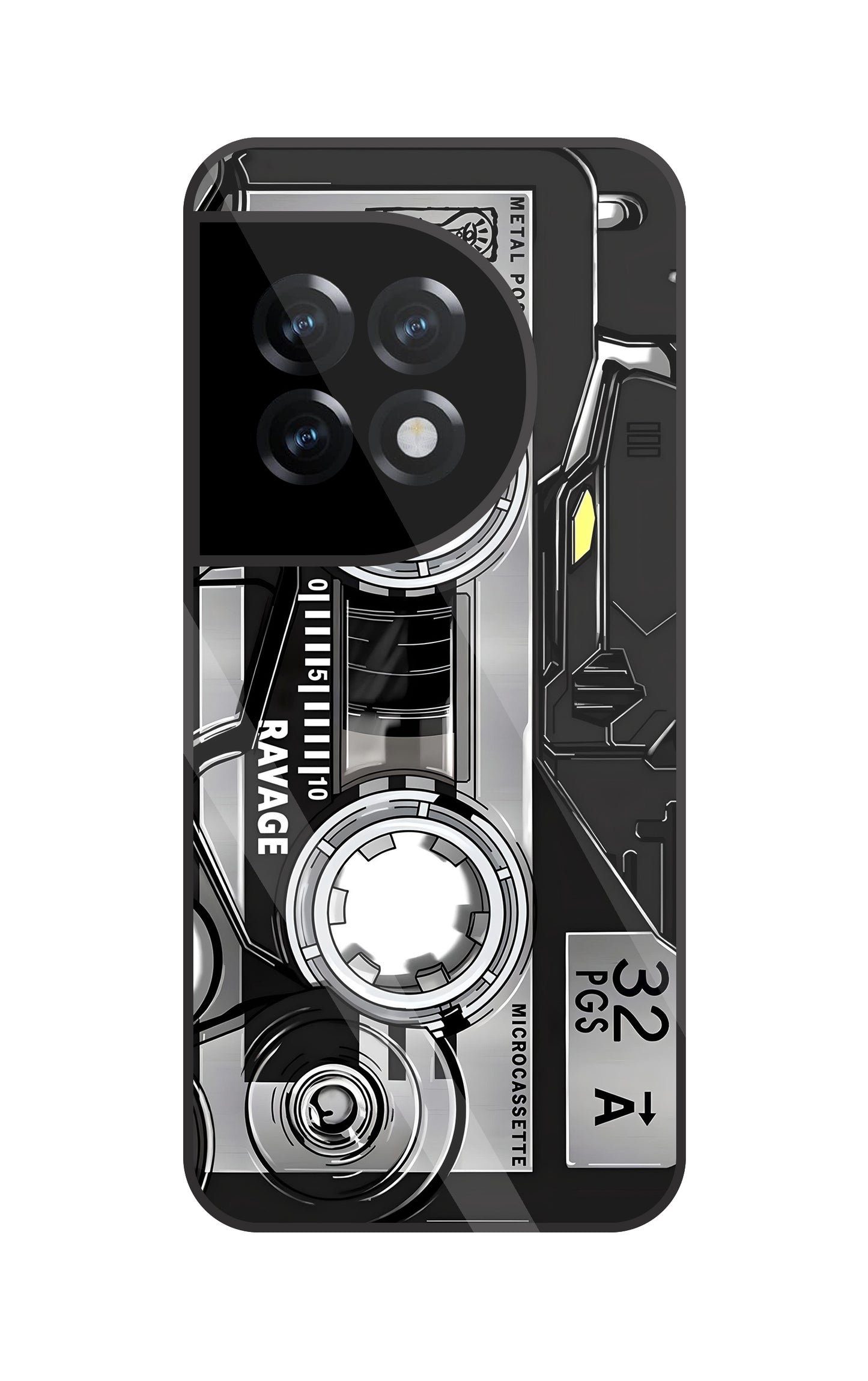 Microcassette Glass Case For OnePlus 11R