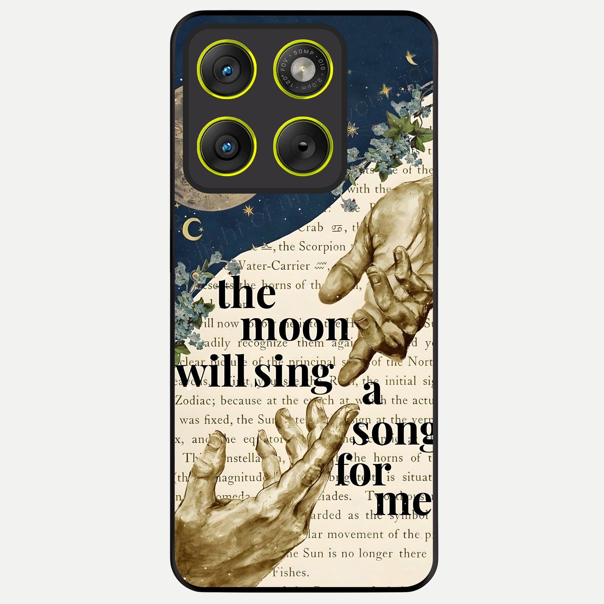  Aesthetic Divine Glass Case For Moto Edge 70 back cover – full design glossy printed glass finish