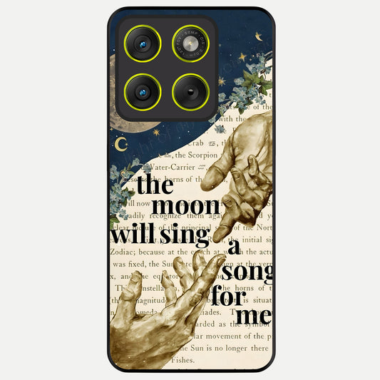  Aesthetic Divine Glass Case For Moto Edge 70 back cover – full design glossy printed glass finish