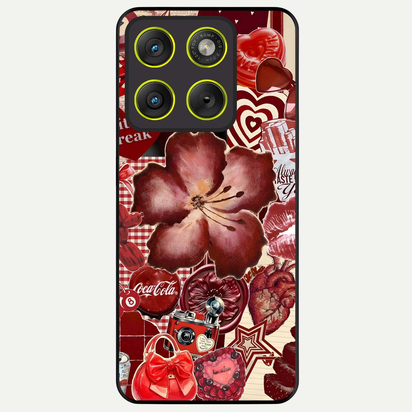  Aesthetic Little Freak Glass Case For Moto Edge 70 back cover – full design glossy printed glass finish
