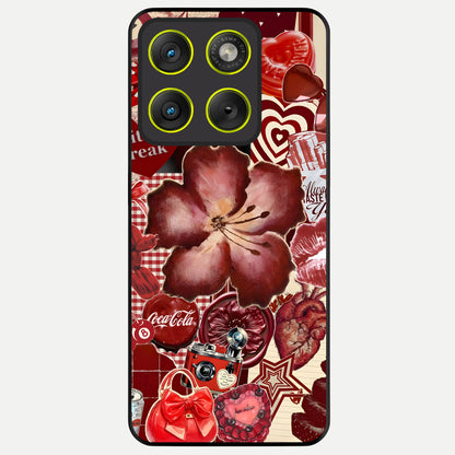  Aesthetic Little Freak Glass Case For Moto Edge 70 back cover – full design glossy printed glass finish
