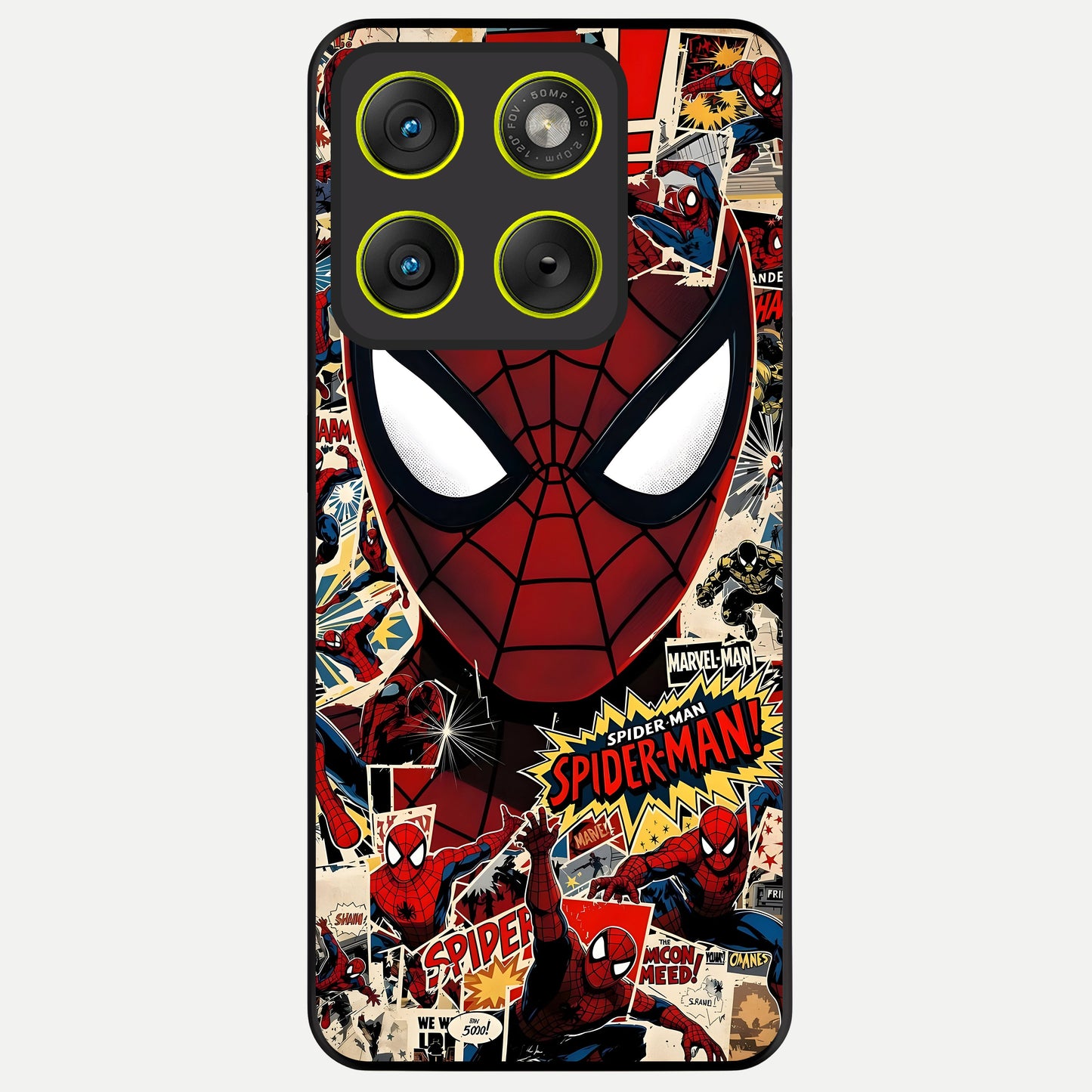  Aesthetic Wonder Spider Glass Case For Moto Edge 70 back cover – full design glossy printed glass finish