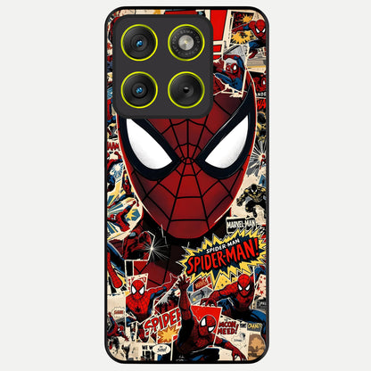  Aesthetic Wonder Spider Glass Case For Moto Edge 70 back cover – full design glossy printed glass finish