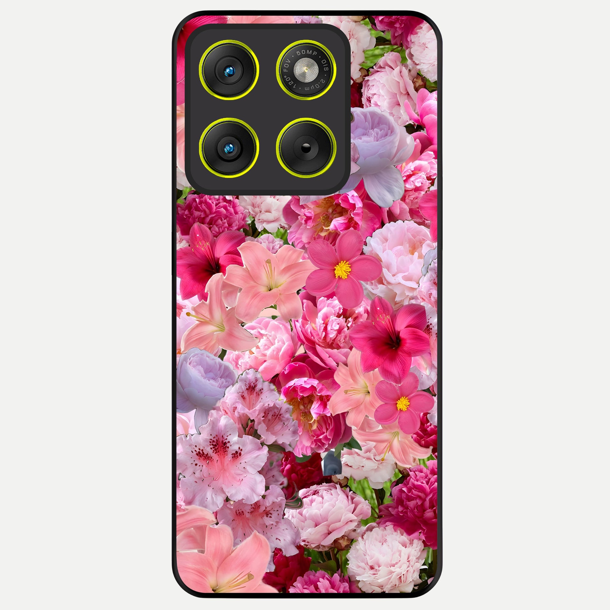  Bloom Crush Fantasy Glass Case For Moto Edge 70 back cover – full design glossy printed glass finish